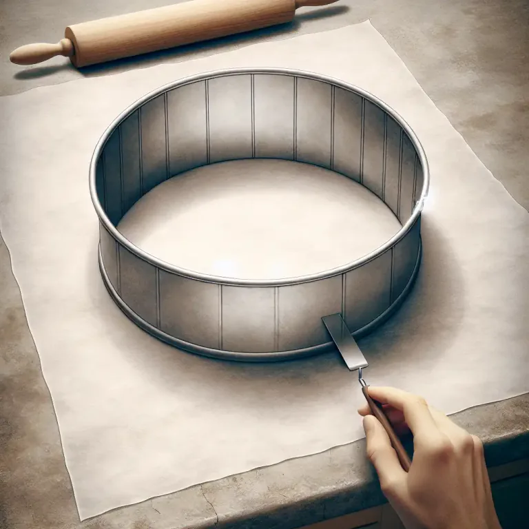 Visual representation of "line" - To cover the inside of something