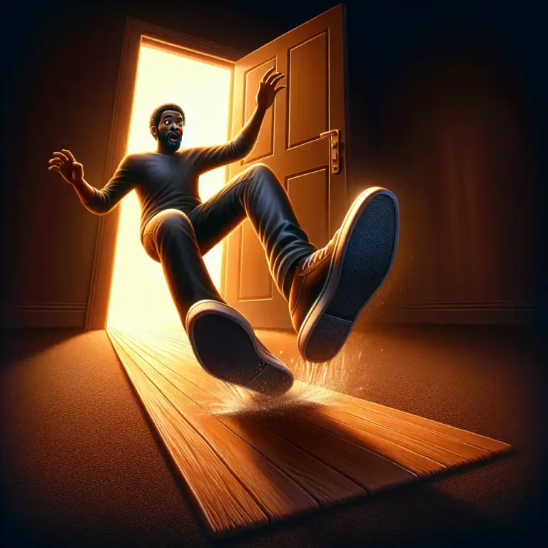 Visual representation of "threshold" - A strip of wood or stone forming the bottom of a doorway and crossed in entering a house or room.