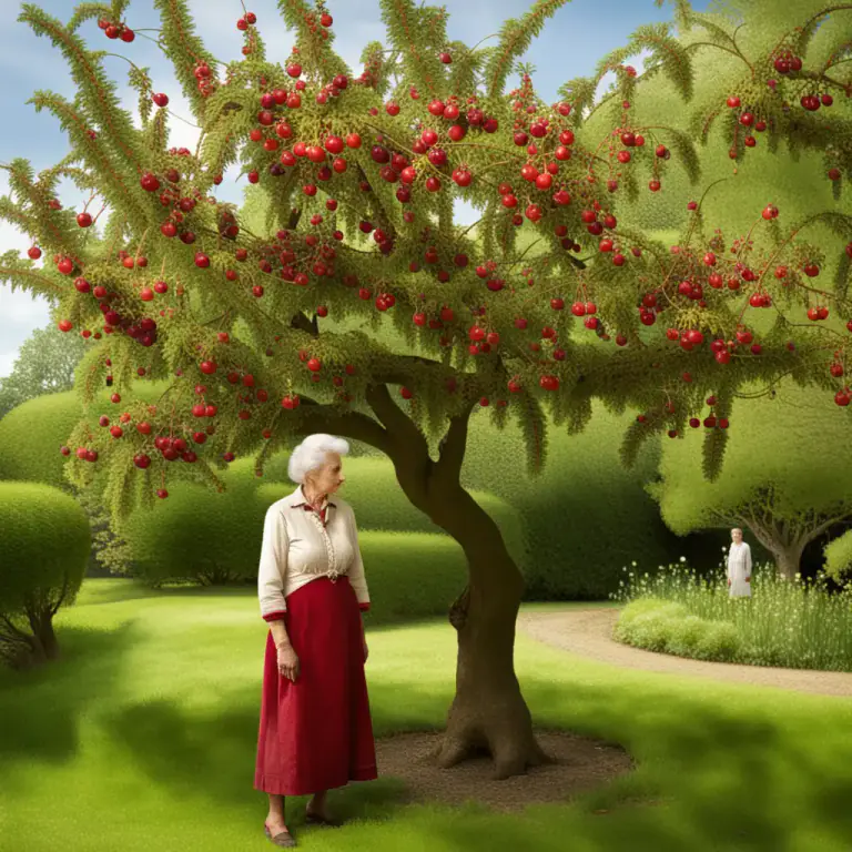 Visual representation of "gale" - A type of cherry tree with sour cherries