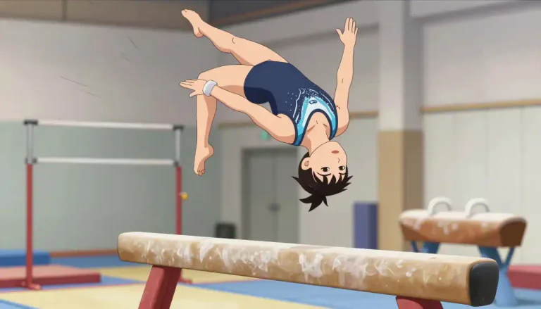 Visual representation of "gymnastic" - Related to or involving gymnastics
