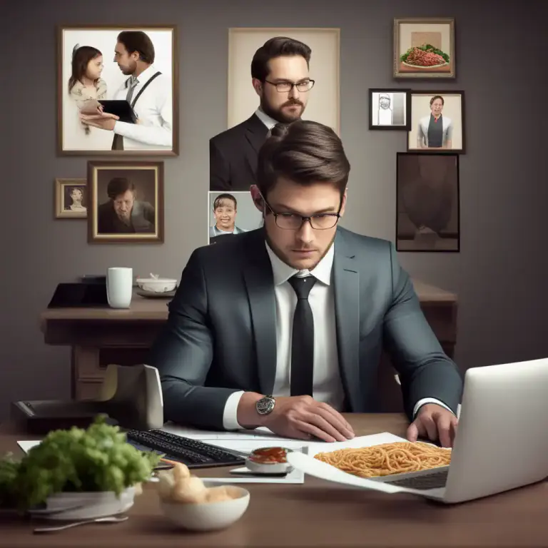 Visual representation of "bring home the bacon" - To earn money for a family to live on.