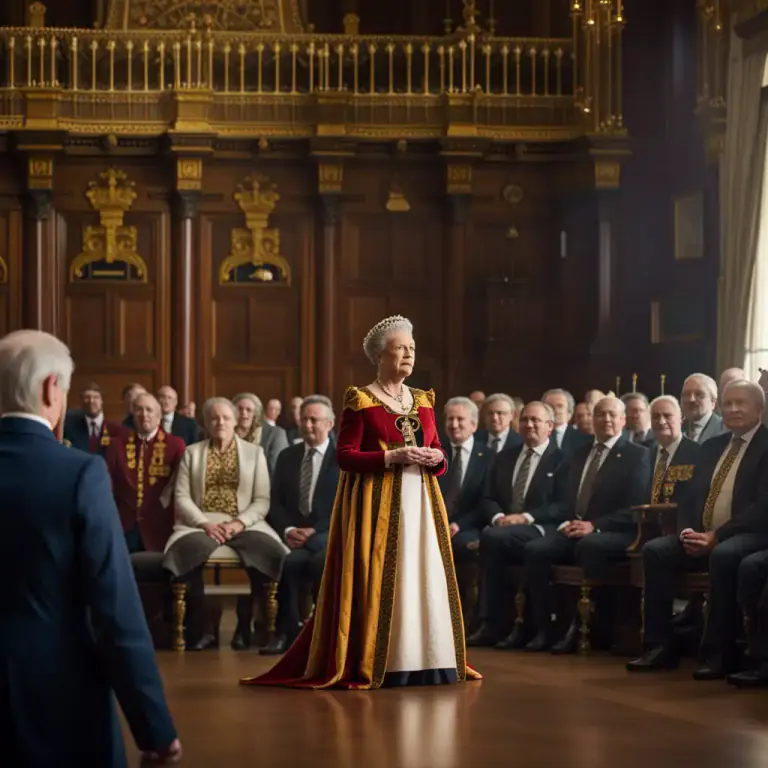 Visual representation of "madam" - A term of address for the queen