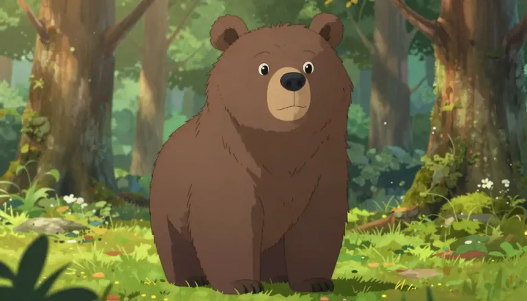Visual representation of "bruin" - A term used to refer to a bear, especially in stories or folklore.