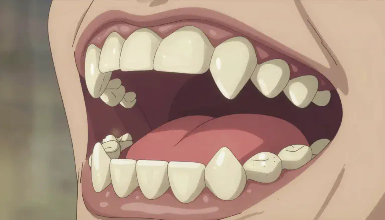 Visual representation of "toothed" - Having teeth or tooth-like structures.