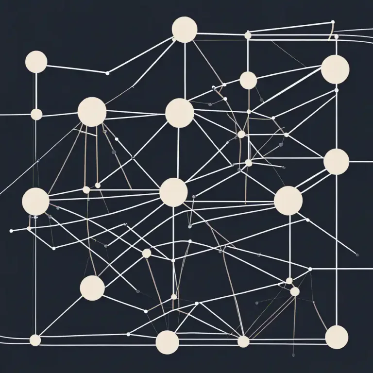 Visual representation of "graph" - In computing, a way of representing data that shows the relationships between different items