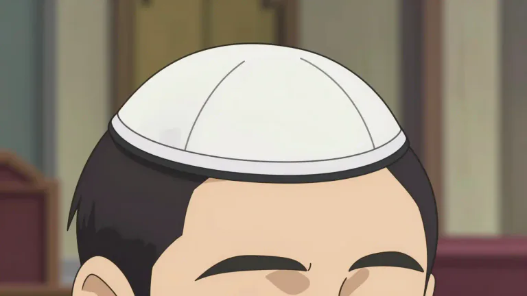 Visual representation of "yarmulke" - A small, round hat worn by some Jewish men and boys, especially during prayer.