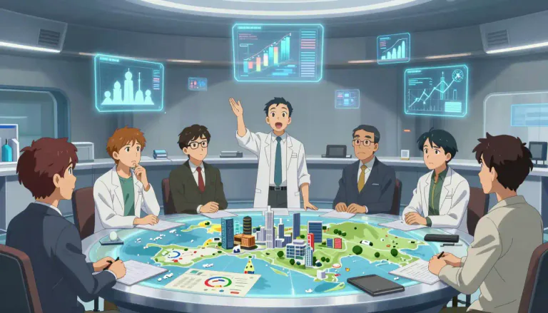 Visual representation of "thinktank" - A think tank is an organization of experts who research and provide ideas on important social, economic, or political issues.
