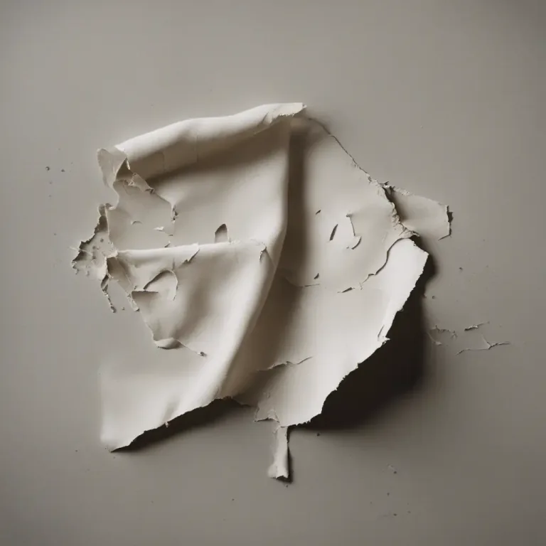 Visual representation of "in tatters" - In a very damaged condition