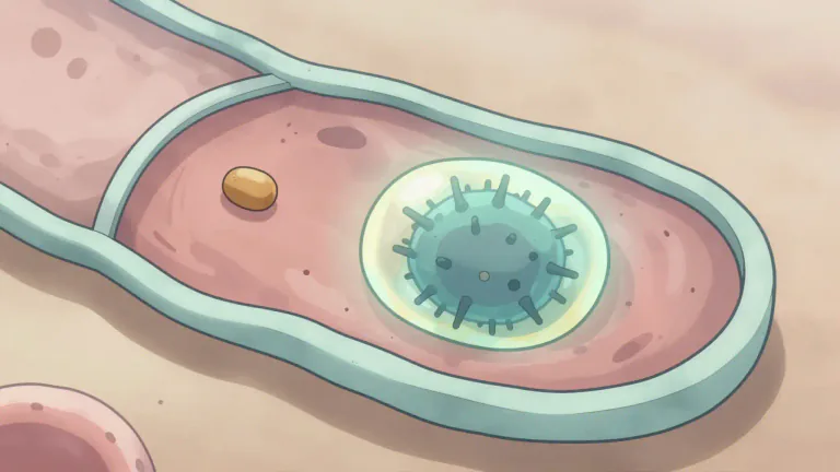 Visual representation of "endocytosis" - A process by which cells engulf external substances, such as nutrients or pathogens, by enclosing them in a membrane-bound vesicle.