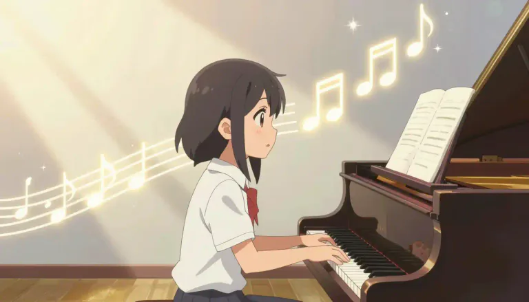 Visual representation of "lydian" - The Lydian mode is a musical scale characterized by a raised fourth note, which gives it a bright and uplifting sound.