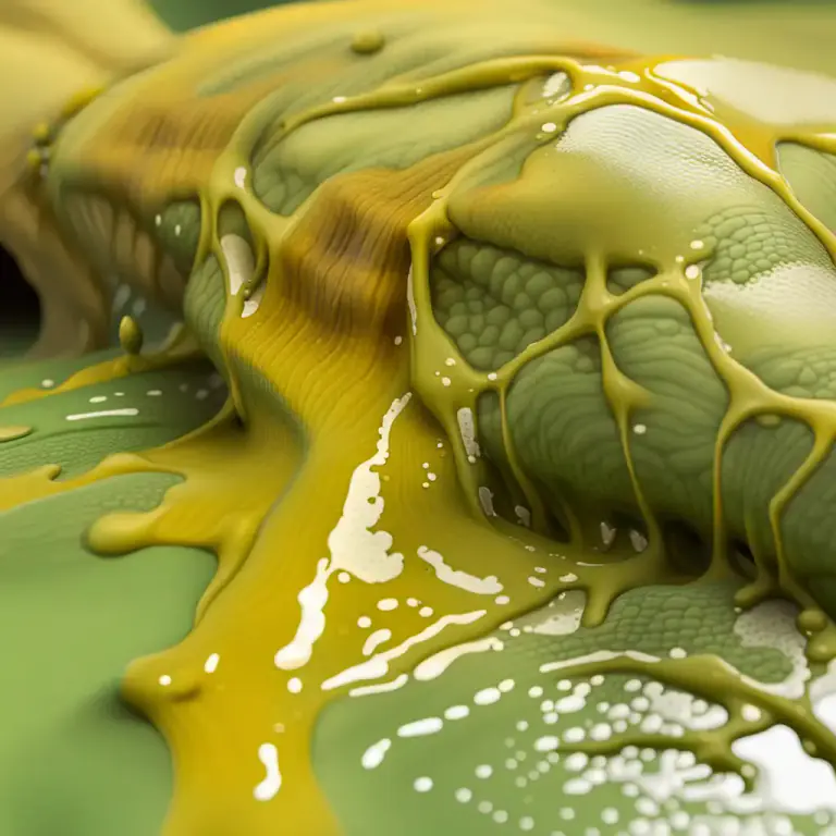 Visual representation of "puss" - The thick yellow or green fluid produced in an infected tissue.