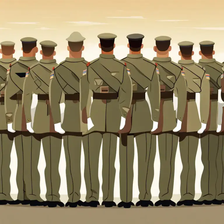 Visual representation of "service" - The armed forces of a country
