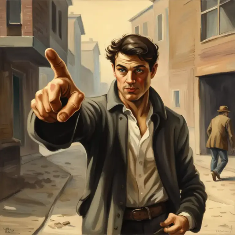 Visual representation of "point out" - to indicate something with your finger