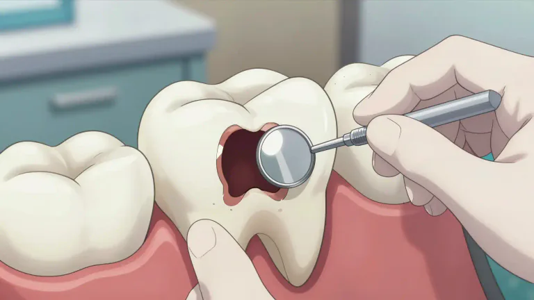 Visual representation of "cavity" - An empty space within a solid object, often a hole or an opening