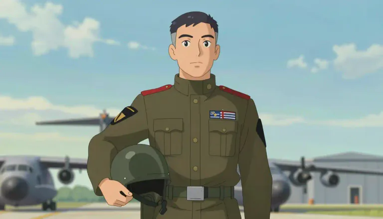 Visual representation of "servicemember" - A person who serves in the armed forces of a country.