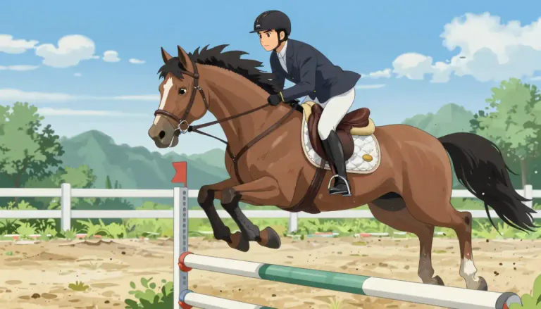 Visual representation of "equestrianism" - The skill or sport of riding horses