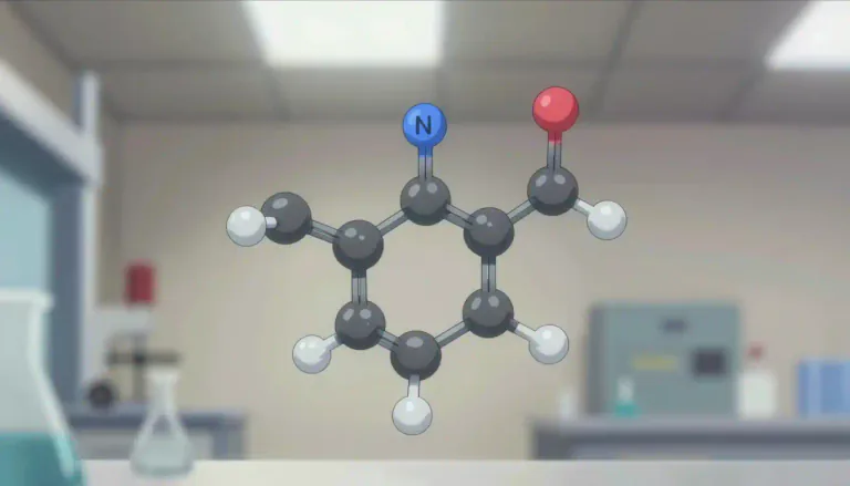 Visual representation of "imidazole" - A five-membered ring compound containing two nitrogen atoms, which is utilized in various applications, especially in the formation of pharmaceuticals.