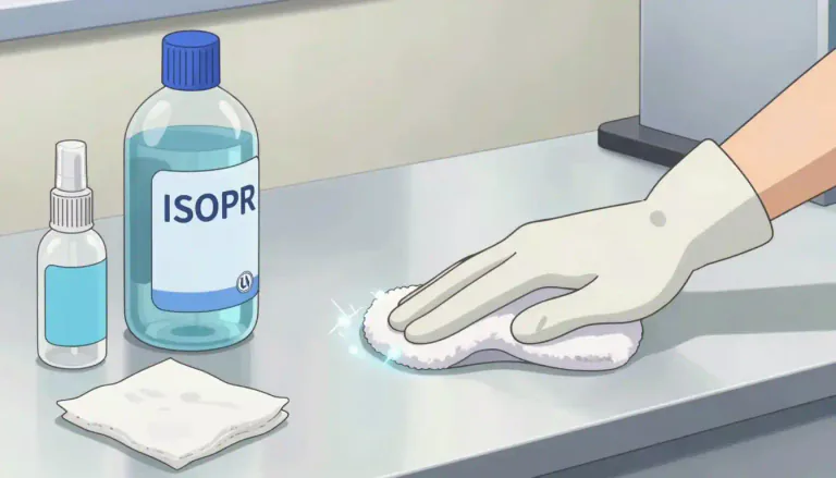 Visual representation of "isopropyl" - Isopropyl is a type of alcohol, specifically isopropyl alcohol, used as a solvent and disinfectant.