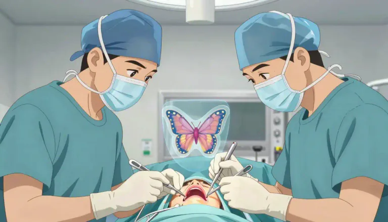 Visual representation of "thyroidectomy" - A surgical procedure that involves the removal of the thyroid gland, either partially or completely.