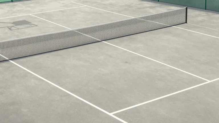 Visual representation of "hardcourt" - A hardcourt is a type of sports playing surface made from solid materials like asphalt or concrete, commonly used in tennis and basketball.