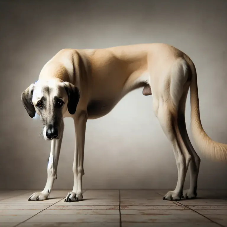 Visual representation of "droop" - A position in which something hangs or bends down in the middle