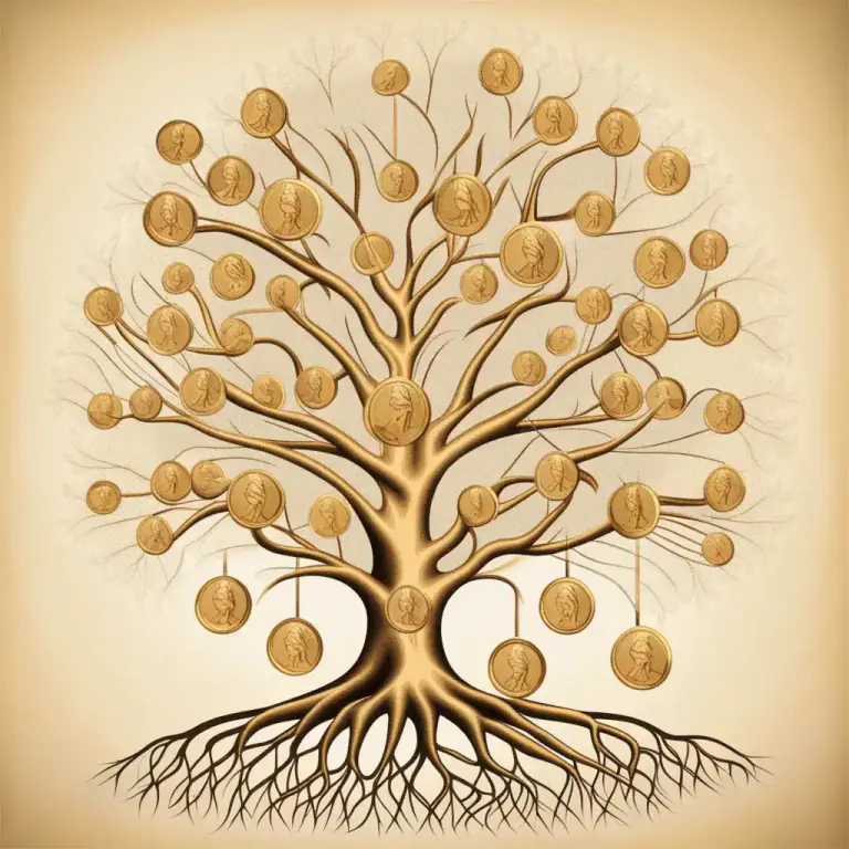 Visual representation of "posterity" - All of a person's descendants