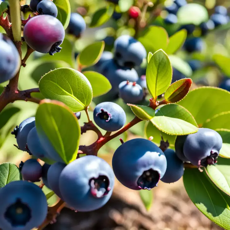 Visual representation of "blueberry" - A type of plant that produces the blueberry fruit.