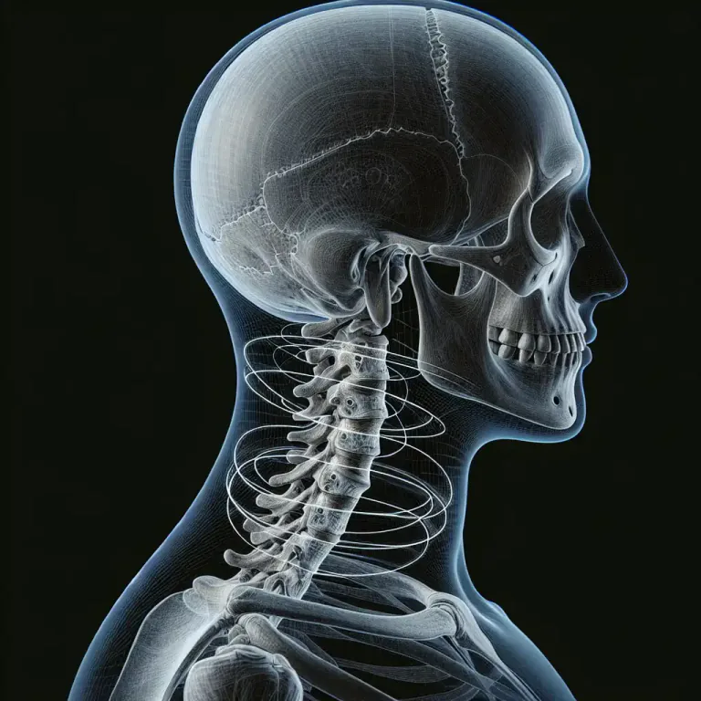Visual representation of "atlas" - The top vertebra of the backbone, which supports the skull