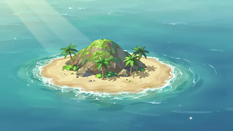 Visual representation of "islet" - A small island