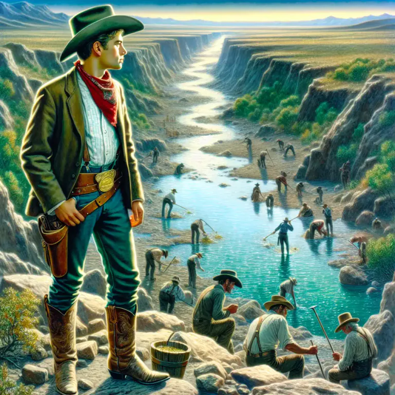 Visual representation of "tenderfoot" - A newcomer or a beginner, particularly to the Wild West during the US gold rushes