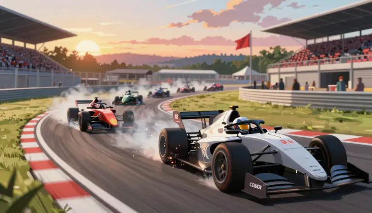Visual representation of "motorsport" - Any of several sports involving the racing or competitive driving of motor vehicles.