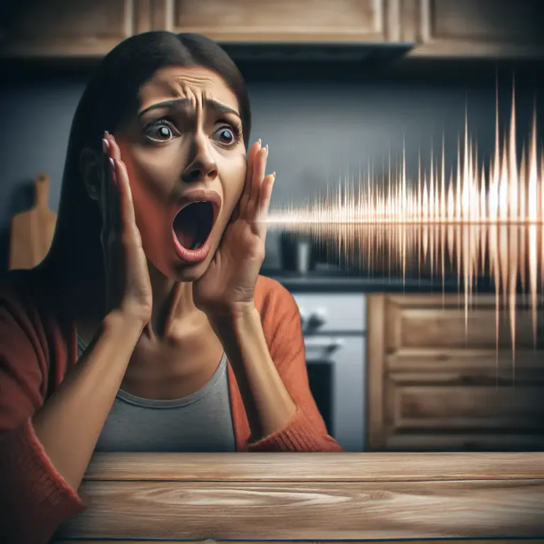 Visual representation of "scream" - a loud, piercing cry
