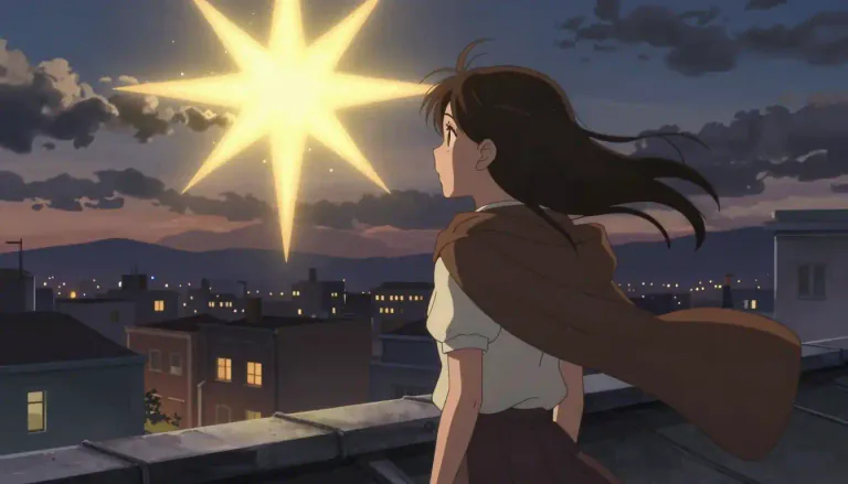 Visual representation of "stella" - In phrases or as a character's name, it can signify hope or inspiration.