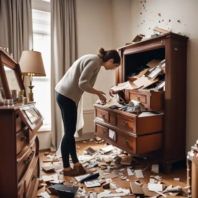 Visual representation of "mess" - To handle or interfere with something carelessly.