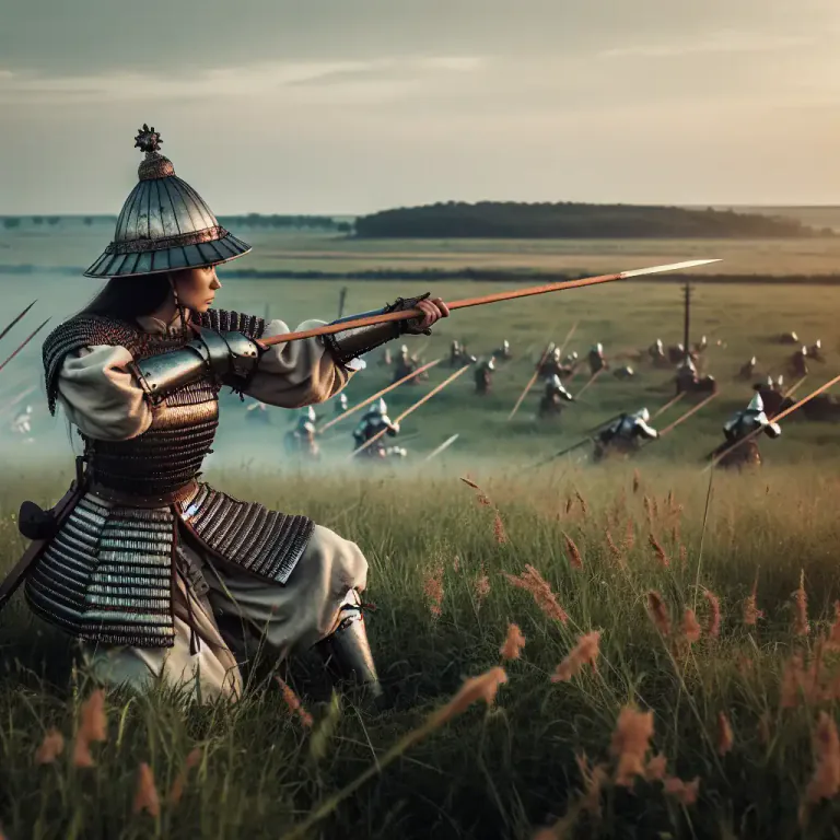 Visual representation of "javelin" - A light spear thrown as a weapon in history and folklore