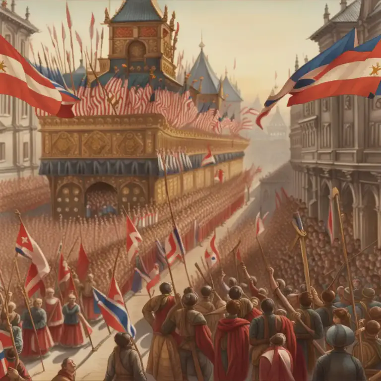Visual representation of "progress" - A state visit or official tour