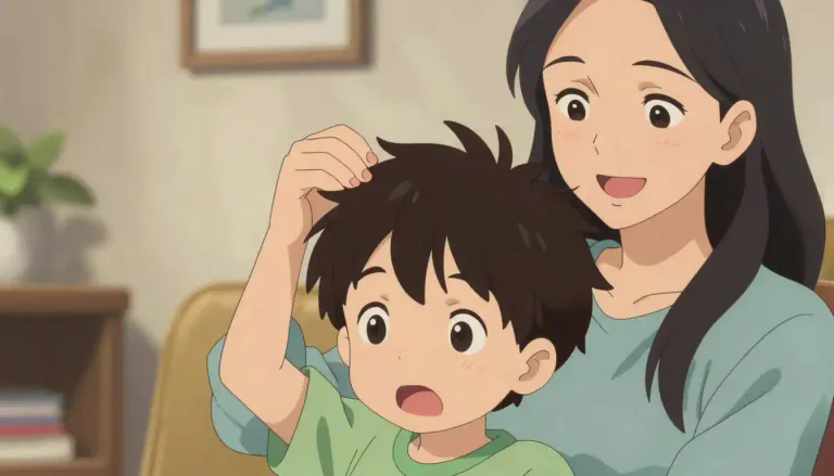 Visual representation of "tousle" - To make something, especially someone's hair, messy.