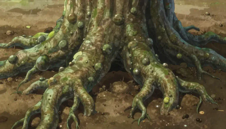 Visual representation of "knobbly" - Having a lot of knobbles; uneven or bumpy in texture.