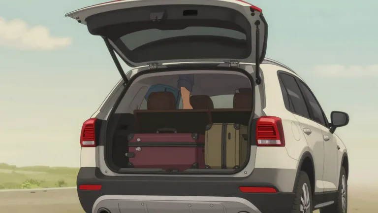 Visual representation of "liftgate" - A liftgate is a type of rear door on a vehicle that can be opened upward to allow access to the trunk or cargo area.