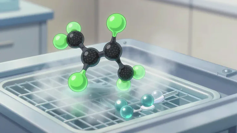 Visual representation of "fluorocarbon" - A fluorocarbon is a compound consisting of carbon and fluorine, often used in applications like refrigeration and plastic production.
