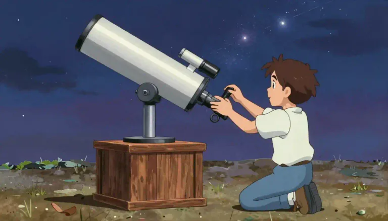 Visual representation of "dobsonian" - A type of telescope mount that is characterized by a simple, upright design that allows for easy movement and stability when observing celestial objects.