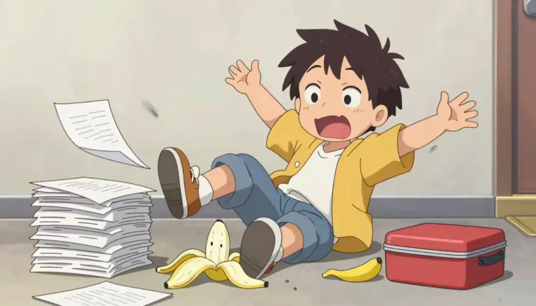 Visual representation of "goof" - A person who tends to make mistakes in a foolish way.