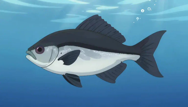 Visual representation of "blackfin" - A type of fish known for its characteristic dark fins, often sought after in recreational and commercial fishing.
