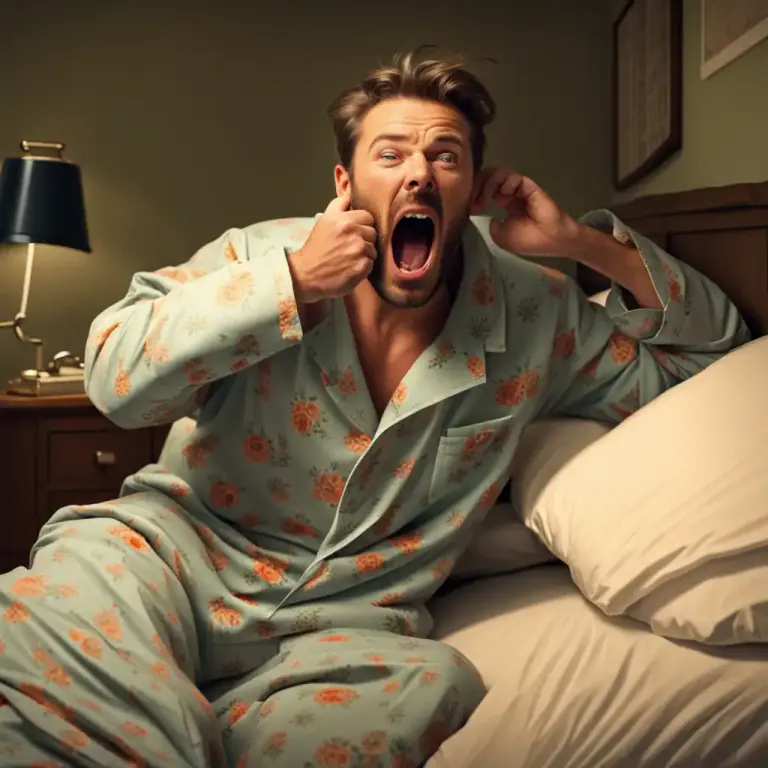 Visual representation of "retire" - To go to bed