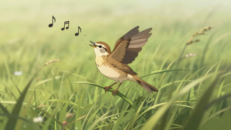 Visual representation of "meadowlark" - A meadowlark is a bird known for its sweet singing and is typically found in open fields.