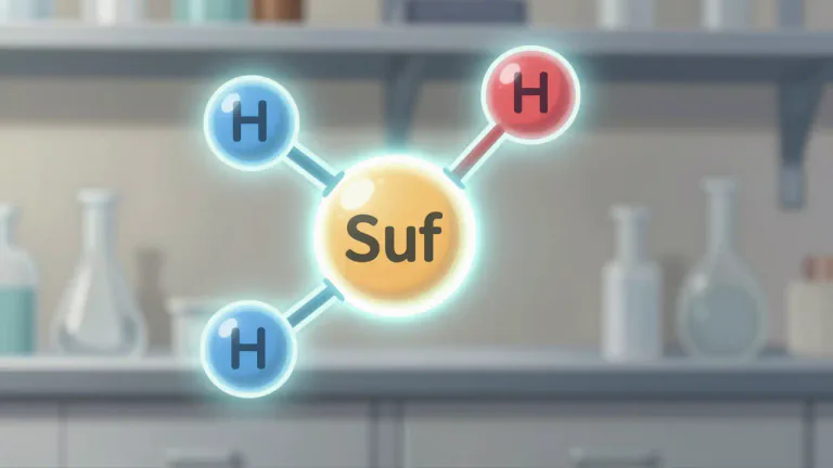 Visual representation of "bisulfite" - A bisulfite is a chemical compound derived from sulfurous acid, containing a hydrogen atom and a bisulfite ion (HSO₃⁻).