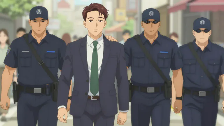 Visual representation of "escort" - A person or group of people who goes with someone, often for security or reassurance.
