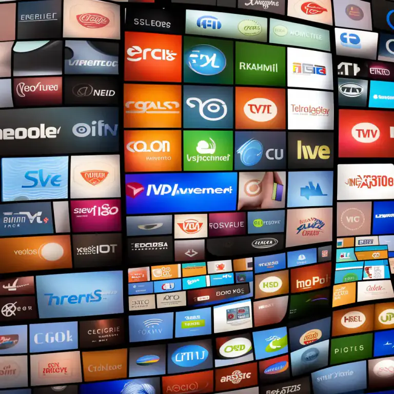 Visual representation of "bundle" - Satellite or Cable TV package with select channels or services.