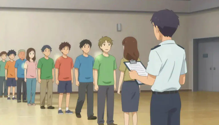 Visual representation of "headcount" - A method of determining the number of individuals in a group or organization.
