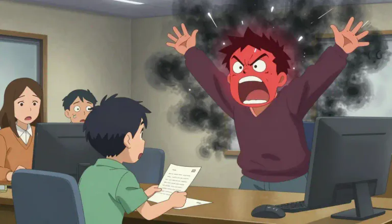 Visual representation of "overreaction" - A reaction that is more extreme or severe than is necessary